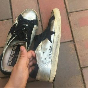 Silver Metallic Golden Goose